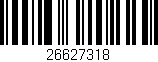 Código de barras (EAN, GTIN, SKU, ISBN): '26627318'
