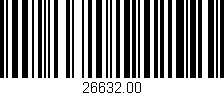 Código de barras (EAN, GTIN, SKU, ISBN): '26632.00'