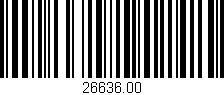 Código de barras (EAN, GTIN, SKU, ISBN): '26636.00'