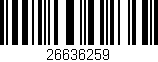 Código de barras (EAN, GTIN, SKU, ISBN): '26636259'
