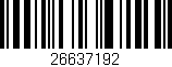 Código de barras (EAN, GTIN, SKU, ISBN): '26637192'
