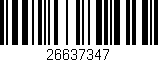 Código de barras (EAN, GTIN, SKU, ISBN): '26637347'