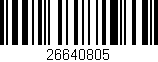 Código de barras (EAN, GTIN, SKU, ISBN): '26640805'