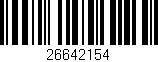 Código de barras (EAN, GTIN, SKU, ISBN): '26642154'