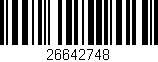 Código de barras (EAN, GTIN, SKU, ISBN): '26642748'
