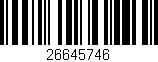 Código de barras (EAN, GTIN, SKU, ISBN): '26645746'