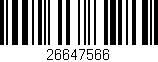 Código de barras (EAN, GTIN, SKU, ISBN): '26647566'