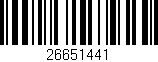 Código de barras (EAN, GTIN, SKU, ISBN): '26651441'