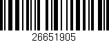 Código de barras (EAN, GTIN, SKU, ISBN): '26651905'