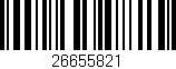 Código de barras (EAN, GTIN, SKU, ISBN): '26655821'