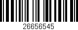 Código de barras (EAN, GTIN, SKU, ISBN): '26656545'