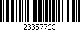 Código de barras (EAN, GTIN, SKU, ISBN): '26657723'