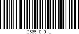 Código de barras (EAN, GTIN, SKU, ISBN): '2665_0_0_U'