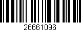 Código de barras (EAN, GTIN, SKU, ISBN): '26661096'