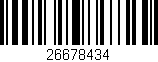 Código de barras (EAN, GTIN, SKU, ISBN): '26678434'