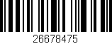 Código de barras (EAN, GTIN, SKU, ISBN): '26678475'