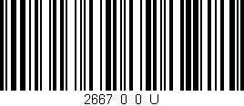 Código de barras (EAN, GTIN, SKU, ISBN): '2667_0_0_U'