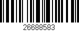 Código de barras (EAN, GTIN, SKU, ISBN): '26688583'