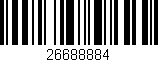 Código de barras (EAN, GTIN, SKU, ISBN): '26688884'