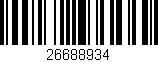 Código de barras (EAN, GTIN, SKU, ISBN): '26688934'