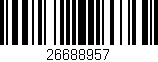 Código de barras (EAN, GTIN, SKU, ISBN): '26688957'
