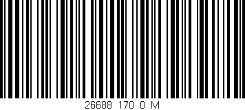Código de barras (EAN, GTIN, SKU, ISBN): '26688_170_0_M'