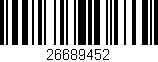 Código de barras (EAN, GTIN, SKU, ISBN): '26689452'