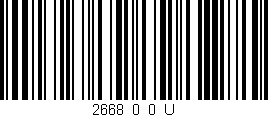 Código de barras (EAN, GTIN, SKU, ISBN): '2668_0_0_U'