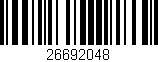 Código de barras (EAN, GTIN, SKU, ISBN): '26692048'