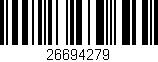 Código de barras (EAN, GTIN, SKU, ISBN): '26694279'