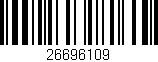 Código de barras (EAN, GTIN, SKU, ISBN): '26696109'