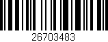 Código de barras (EAN, GTIN, SKU, ISBN): '26703483'
