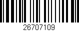 Código de barras (EAN, GTIN, SKU, ISBN): '26707109'