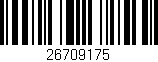 Código de barras (EAN, GTIN, SKU, ISBN): '26709175'