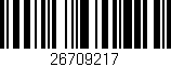 Código de barras (EAN, GTIN, SKU, ISBN): '26709217'