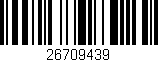 Código de barras (EAN, GTIN, SKU, ISBN): '26709439'