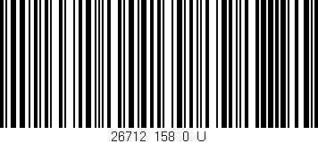 Código de barras (EAN, GTIN, SKU, ISBN): '26712_158_0_U'