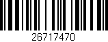 Código de barras (EAN, GTIN, SKU, ISBN): '26717470'