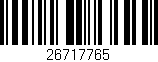 Código de barras (EAN, GTIN, SKU, ISBN): '26717765'