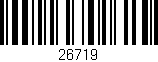 Código de barras (EAN, GTIN, SKU, ISBN): '26719'