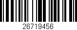 Código de barras (EAN, GTIN, SKU, ISBN): '26719456'