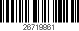 Código de barras (EAN, GTIN, SKU, ISBN): '26719861'