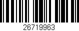 Código de barras (EAN, GTIN, SKU, ISBN): '26719963'