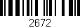 Código de barras (EAN, GTIN, SKU, ISBN): '2672'