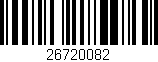 Código de barras (EAN, GTIN, SKU, ISBN): '26720082'