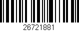 Código de barras (EAN, GTIN, SKU, ISBN): '26721881'