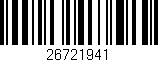 Código de barras (EAN, GTIN, SKU, ISBN): '26721941'