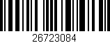 Código de barras (EAN, GTIN, SKU, ISBN): '26723084'