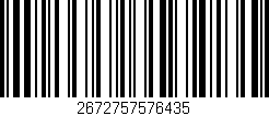 Código de barras (EAN, GTIN, SKU, ISBN): '2672757576435'