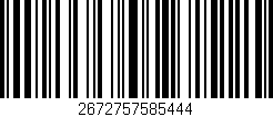 Código de barras (EAN, GTIN, SKU, ISBN): '2672757585444'